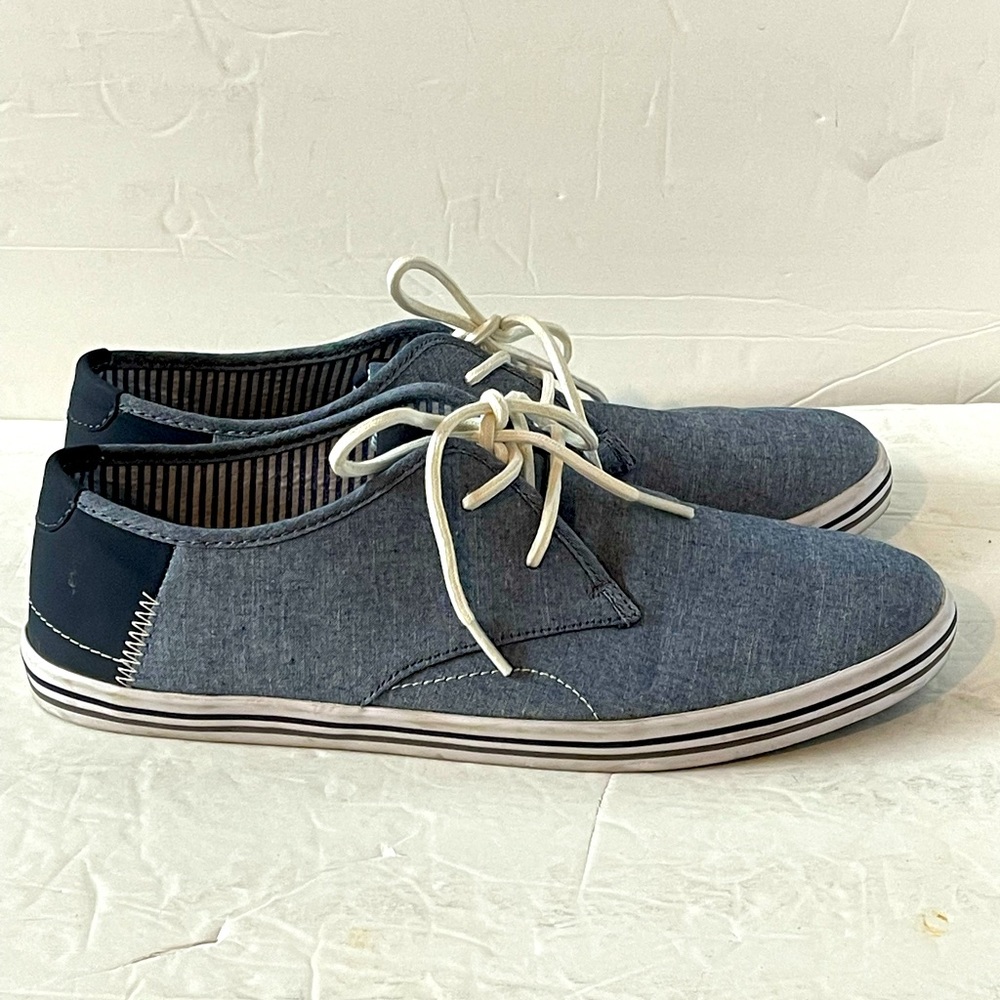 Apt.9 Mens Textile Fabric Blue Navy Casual Sz 11 M